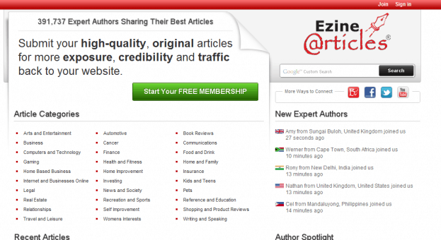 Ezinearticles